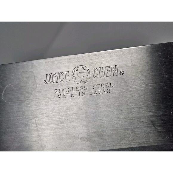 Joyce Chen Cleaver Stainless Steel 8" Blade Wood Handle Made In Japan - Picture 8 of 8
